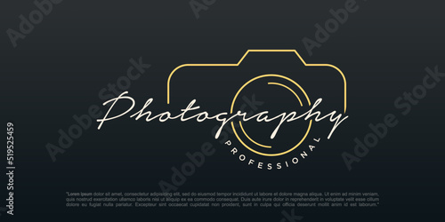 photography logo design vector template