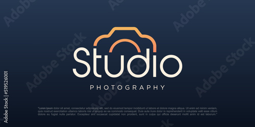 Studio photography logo icon vector template