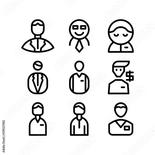 businessman icon or logo isolated sign symbol vector illustration - high quality black style vector icons 
