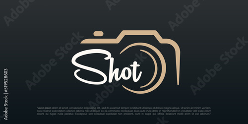 shot logo design vector template