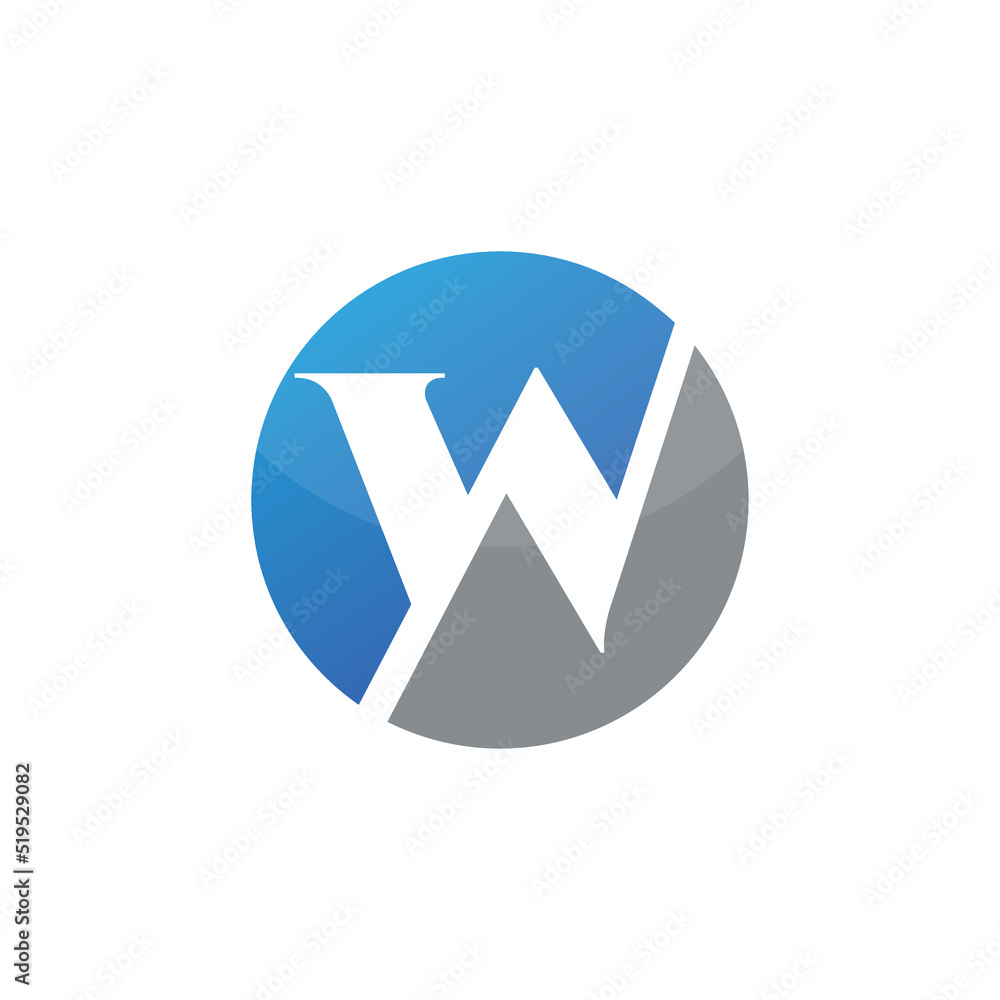 W Letter Corporate Concept Logo W Letter Corporate Concept Logo