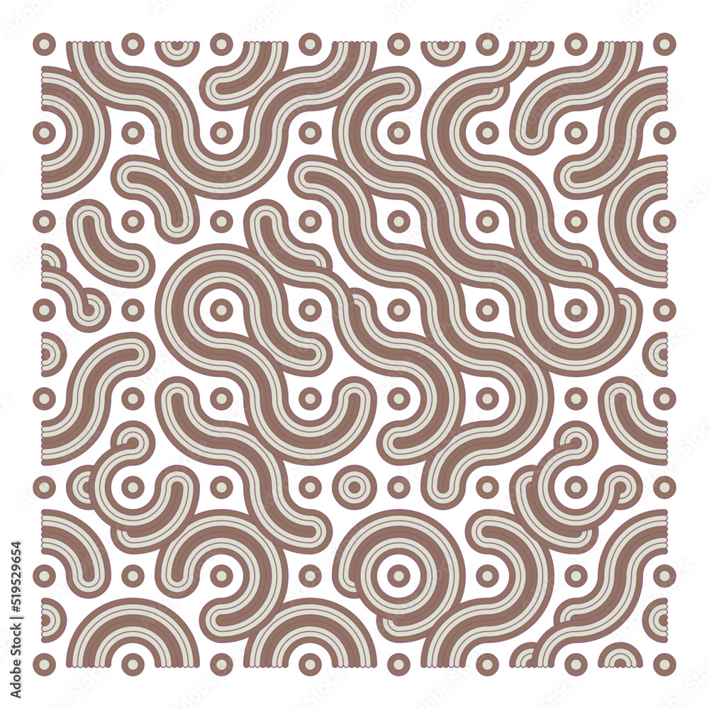 Obraz premium Color truchet tiling connections illustration
