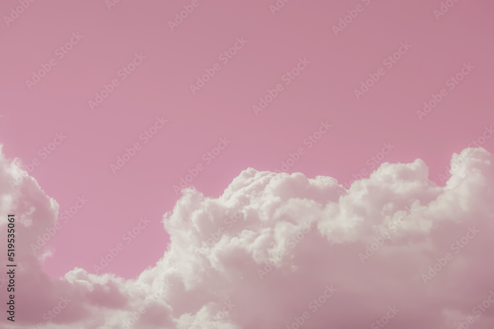 Pink sky with clouds. Abstract background Pink sky with clouds. Abstract background