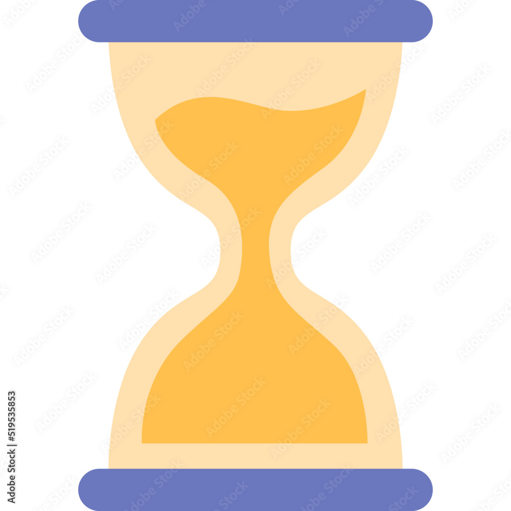 Hourglass icon sand clock flat vector isolated Hourglass icon sand clock flat vector isolated