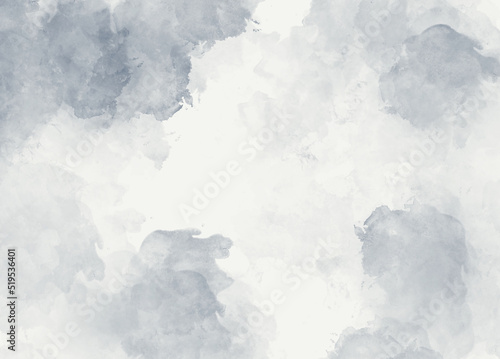 Alcohol ink gray transparent background. White soft and bright ink texture. Purple paint natural colors. Template for banner. High Resolution watercolor texture. Brushstroke backround