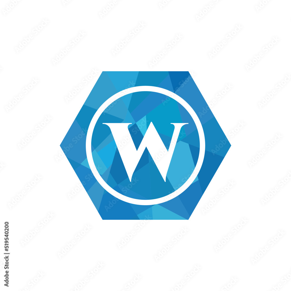 The Letter W in the Hexagonal Logo The Letter W in the Hexagonal Logo