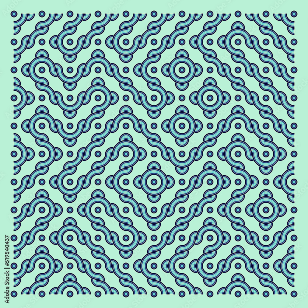 Color truchet tiling connections illustration Color truchet tiling connections illustration