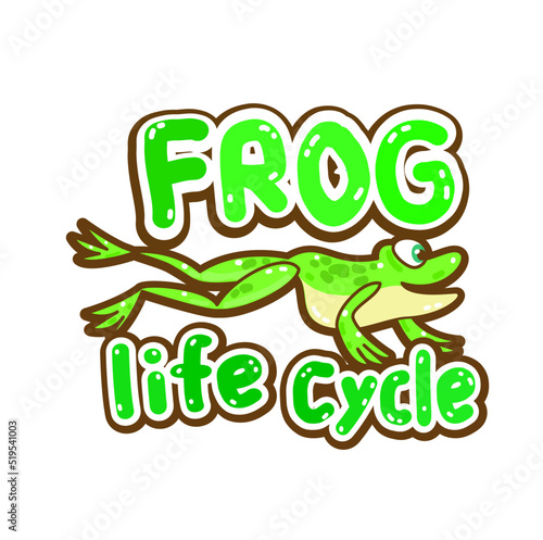 The Frog’s life cycle vector.