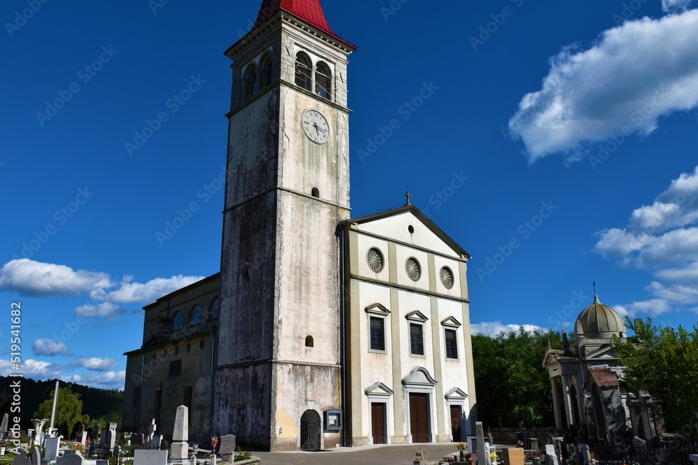 Church of st. Peter in Ilirska Bistrica in Notranjska region of Slovenia