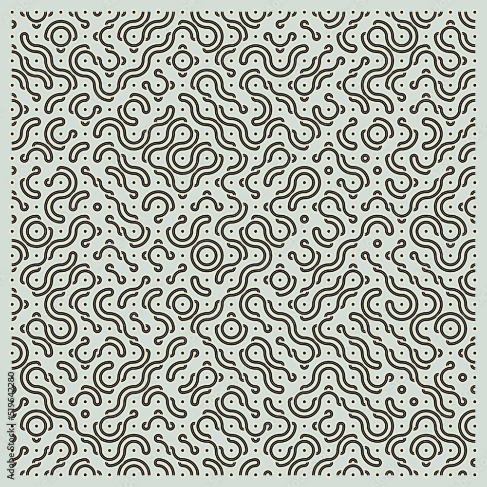 Fototapeta premium Color truchet tiling connections illustration