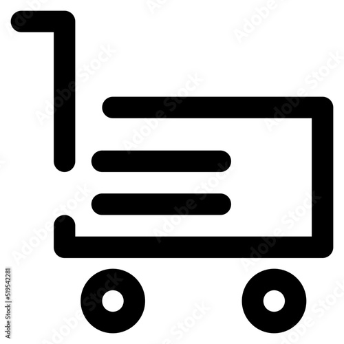 trolly vector icon for website, apps and any other project - stock vector