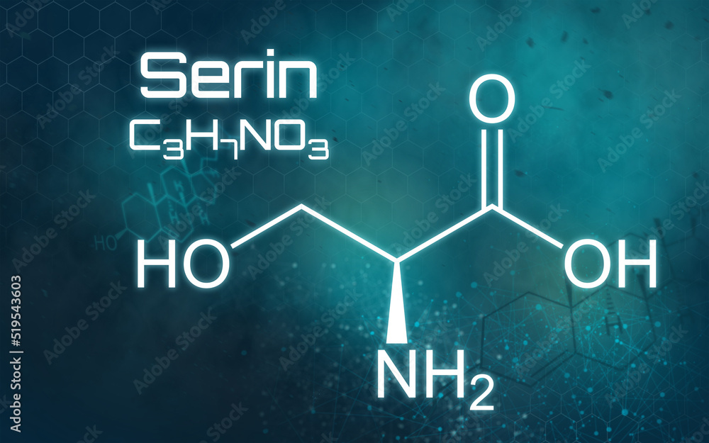 Chemische Formel von Serin Chemische Formel von Serin