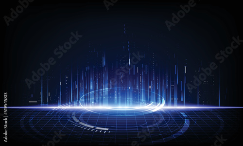 abstract hi speed internet technology background vector.