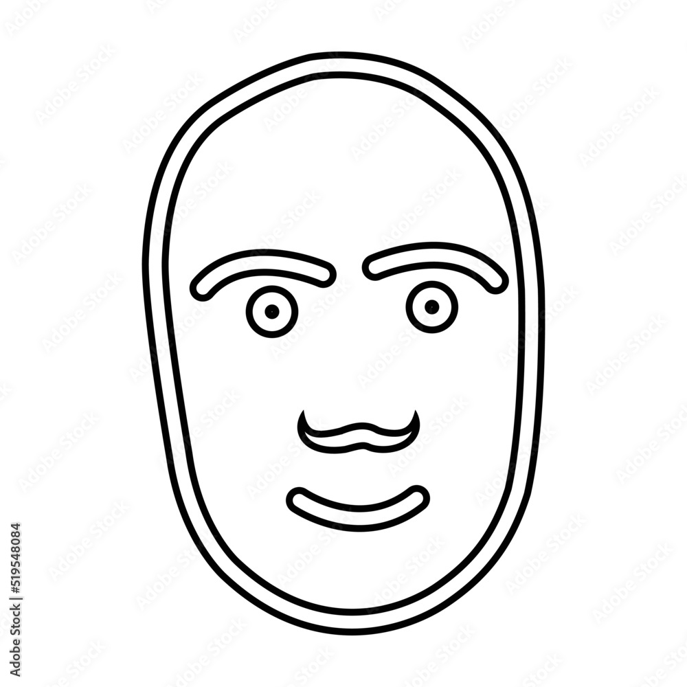 head, face, man icon