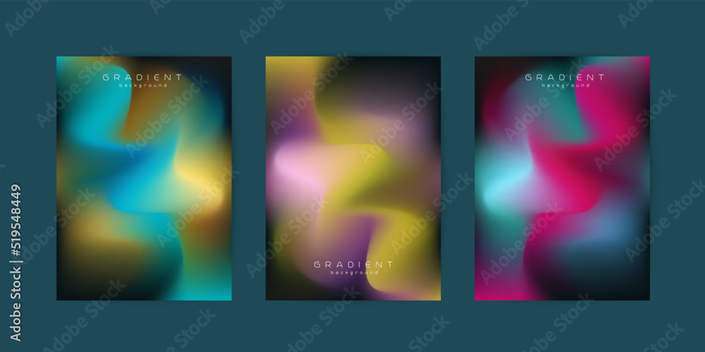 Premuim bstract pastel colorful pattern. Modern Trendy gradieent color, blue, pink, brown, yellow, darrk background design