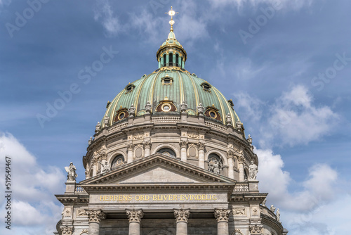 Photography Marble church gable and dome, Copenhagen