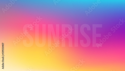Summer sunrise blurred background. Summertime banner with soft colors. Template for your seasonal graphic design. Vector illustration.