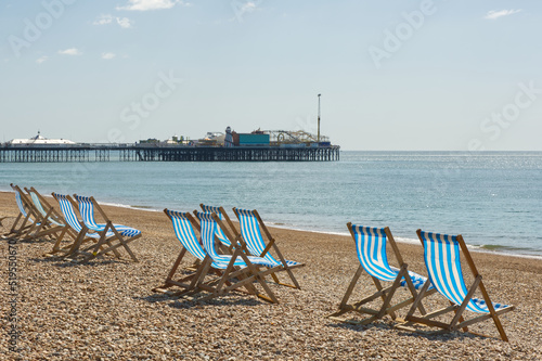 Brighton Beach and pier, England © nickos