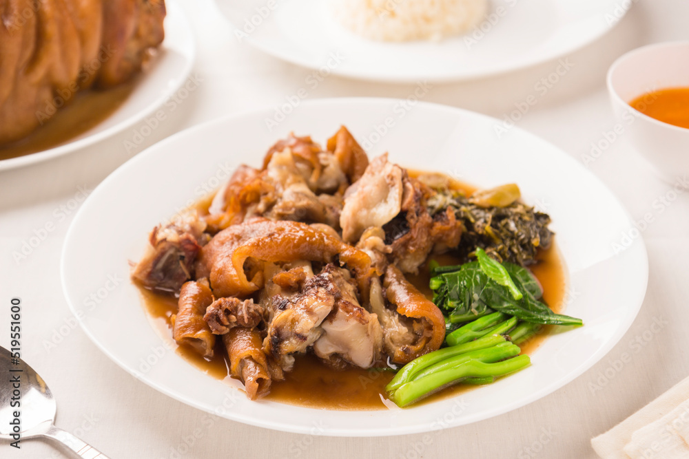 kaki stewed pork leg sidedish