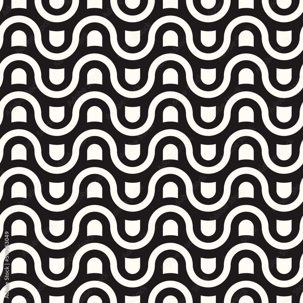 Vector Geometric Abstract Seamless Monochrome Pattern Texture Background Vector Geometric Abstract Seamless Monochrome Pattern Texture Background