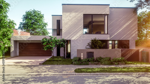 Modernes Einfamilienhaus/Villa mit Garage