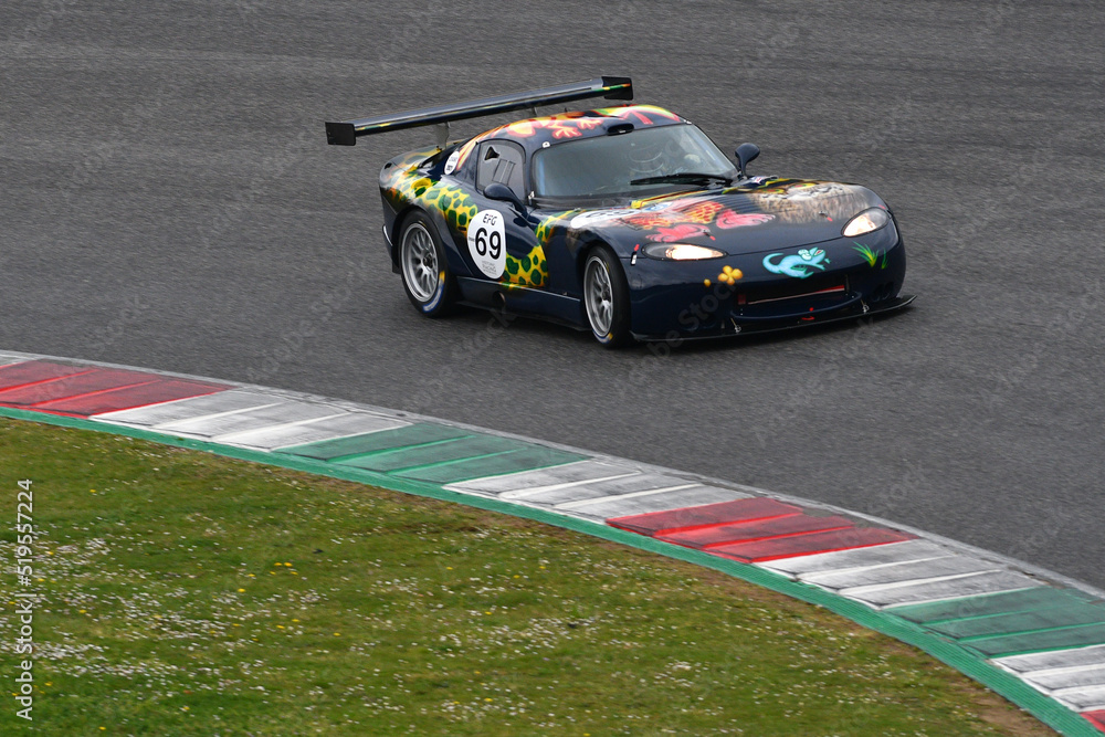 Scarperia, 3 April 2022: Chrisler Viper GTS-R GT1 in action during ...