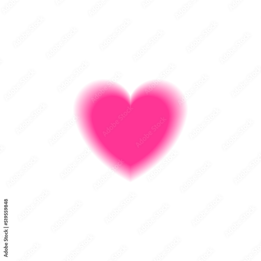 pink heart on a white background
