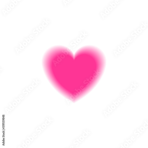 pink heart on a white background 