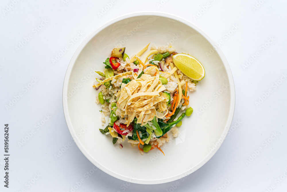 fried rice with meat and vegetables fried rice with meat and vegetables