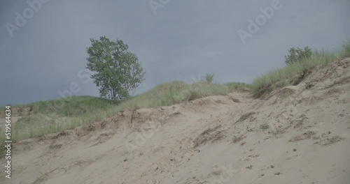 wide day exterior of Indiana sand dunes photo