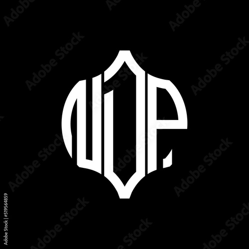 NDP letter logo. NDP best black background vector image. NDP Monogram logo design for entrepreneur and business.
 photo