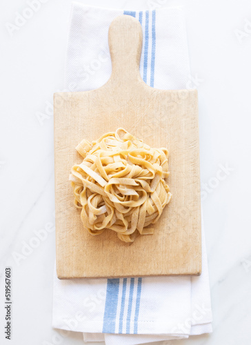 Homemade tagliatelle photo