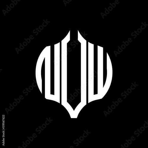 NVW letter logo. NVW best black background vector image. NVW Monogram logo design for entrepreneur and business.
 photo