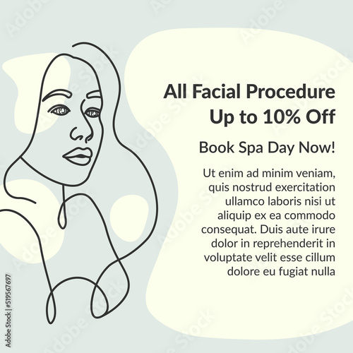 All facial procedure up to 10 percent off price