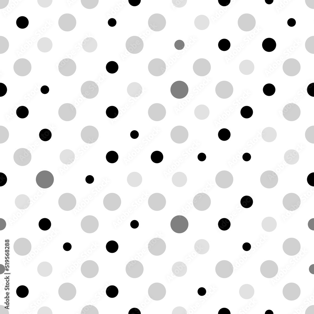 Grey polka dots