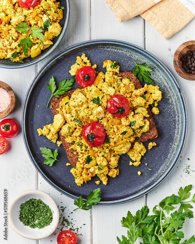 Tofu scramble breakfast photo