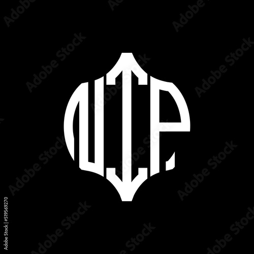 NIP letter logo. NIP best black background vector image. NIP Monogram logo design for entrepreneur and business.
