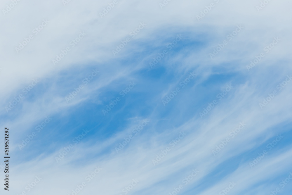Cirrus Cumulus White Clouds Blue Sky Background Nature Wind Weather Atmosphere Air