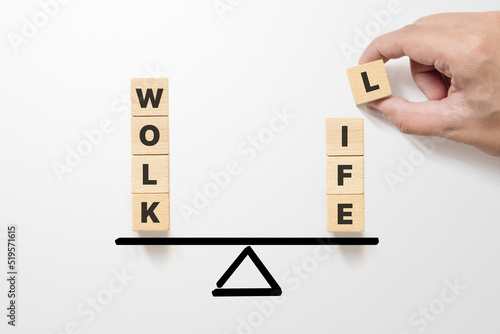 Cuadro en lienzo Work life balance concept