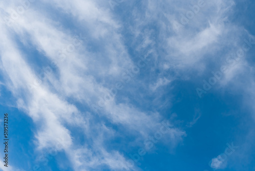 Sky blue clouds white heaven natural background weather wind atmosphere