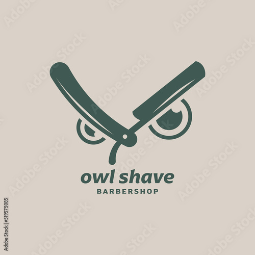 Owl Barbershop Logo