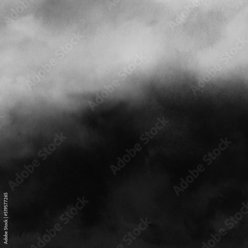 Abstract landscape. Versatile artistic image for creative design projects: posters, banners, cards, books, covers, magazines, brochures, prints, wallpapers. Black ink on paper.