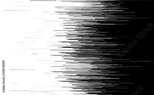 Speed line texture mixing in black and white space background