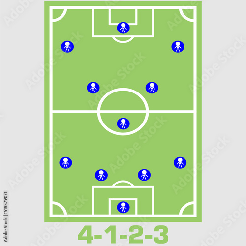 Formation Vector Design In Football Sports