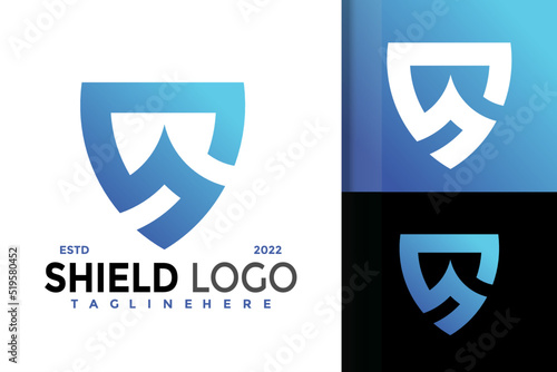 Letter SW or WS Shield Logo Design, brand identity logos vector, modern logo, Logo Designs Vector Illustration Template