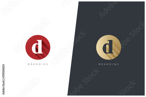 D Letter Logo Vector Concept Icon Trademark. Universal D Logotype Brand