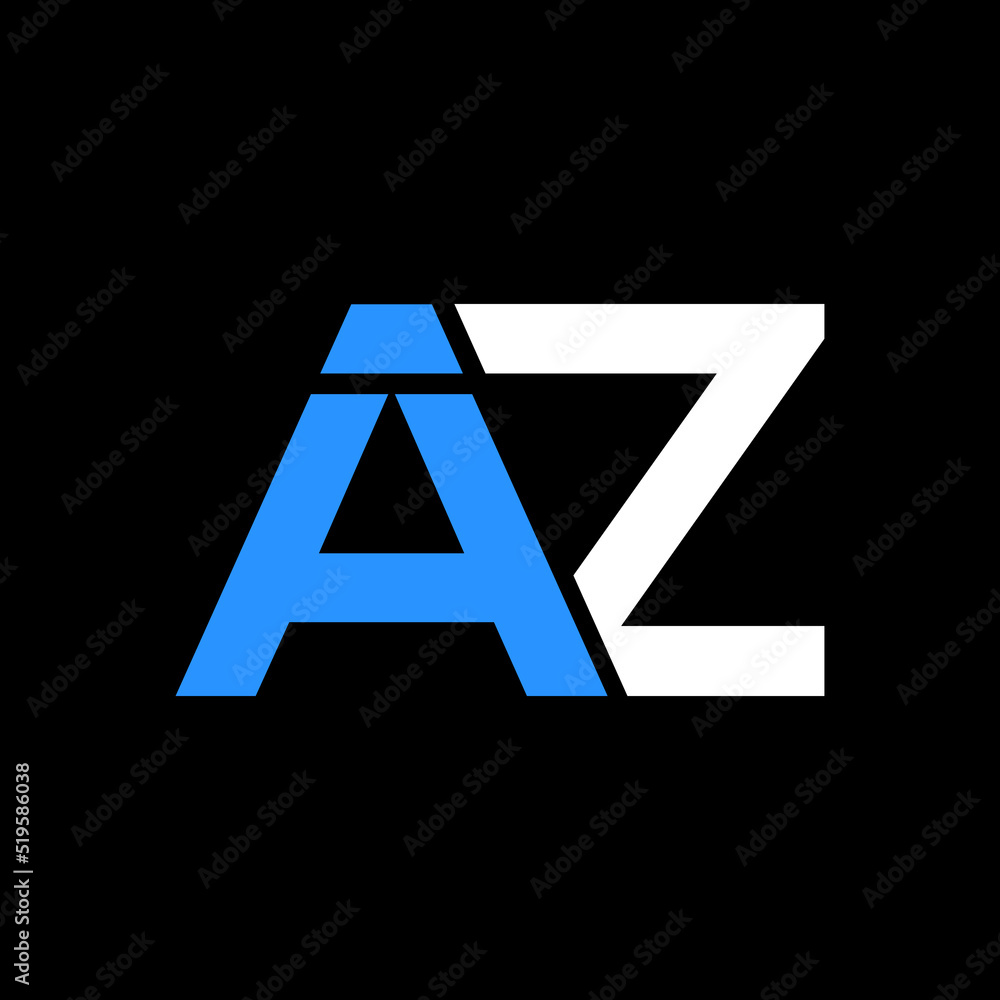 Initial Letter AZ Logo Design Vector Template. Initial Letter AZ Logo Design Vector Template.