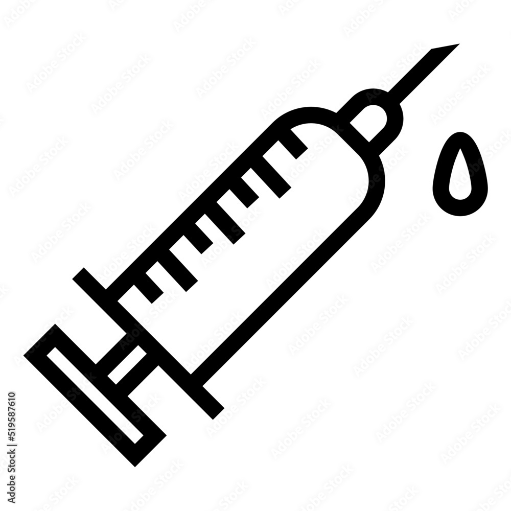 a syringe illustration a syringe illustration