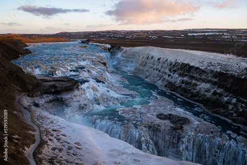 Fototapeta Naklejka Na Ścianę i Meble -  Gullfoss in Island im Winter