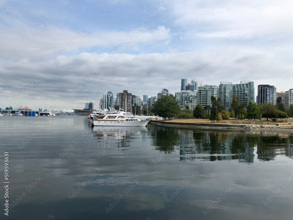 Fototapeta premium Skyline & Hafen Vancouver 